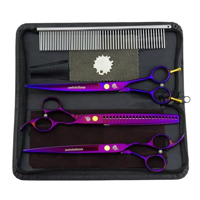 8" titanium dog grooming scissors kits Australiandogbrokers.com.au