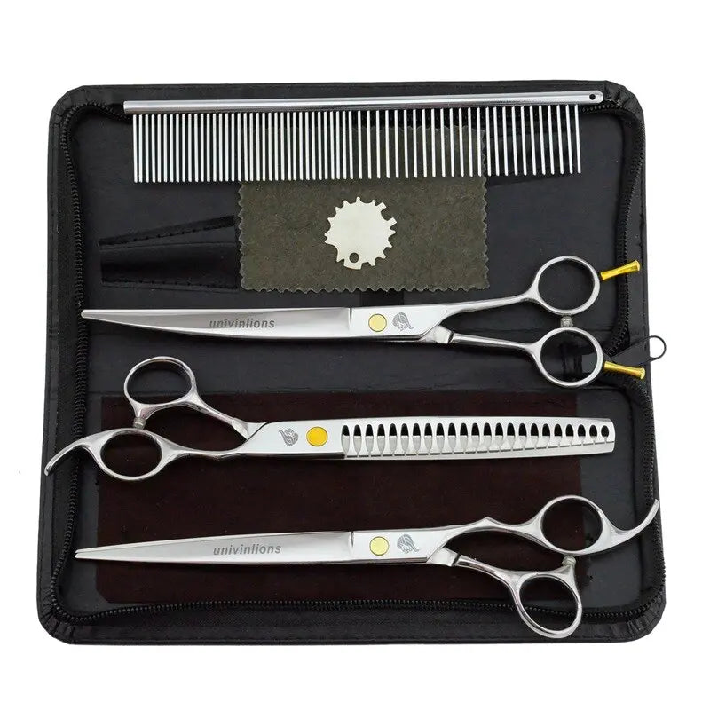 8" titanium dog grooming scissors kits Australiandogbrokers.com.au