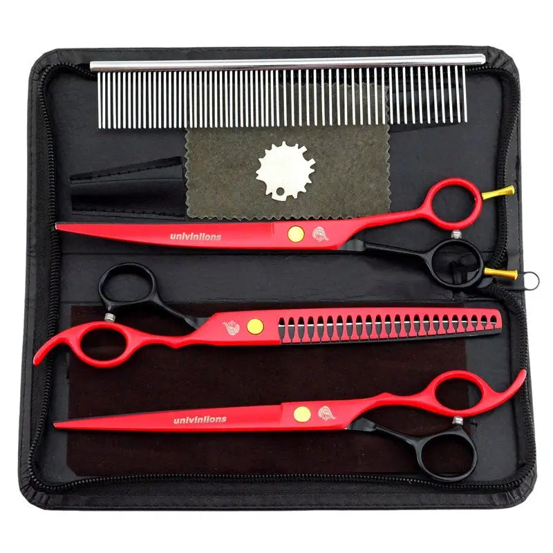 8" titanium dog grooming scissors kits Australiandogbrokers.com.au