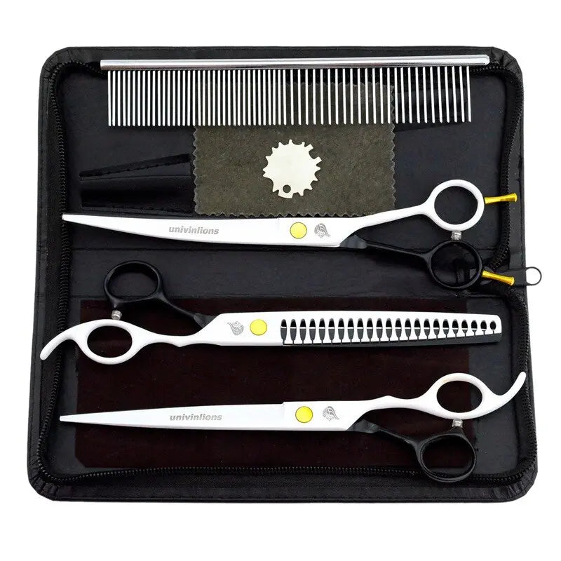 8" titanium dog grooming scissors kits Australiandogbrokers.com.au