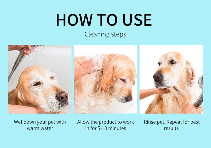 Pet Shampoo And Conditioner 2 In 1 Natural Moisturizing Shampoo Moisturizing Dog Shampoo For Sensitive Skin PH Balanced Shampoo