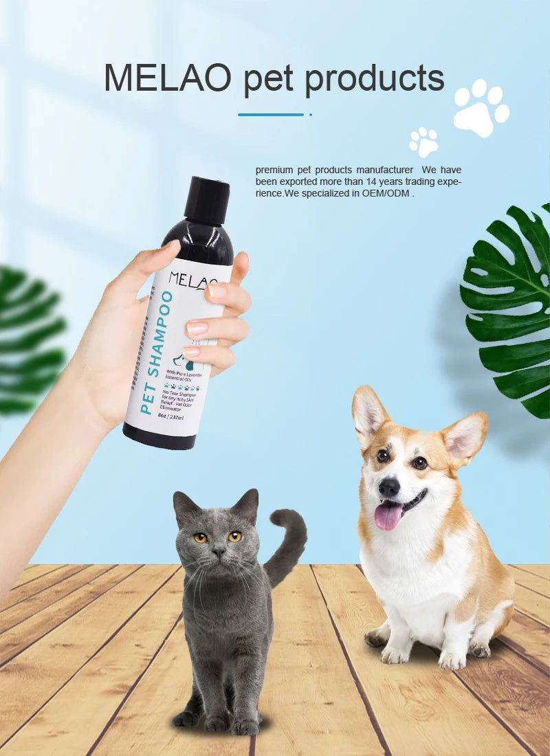 Pet Shampoo And Conditioner 2 In 1 Natural Moisturizing Shampoo Moisturizing Dog Shampoo For Sensitive Skin PH Balanced Shampoo