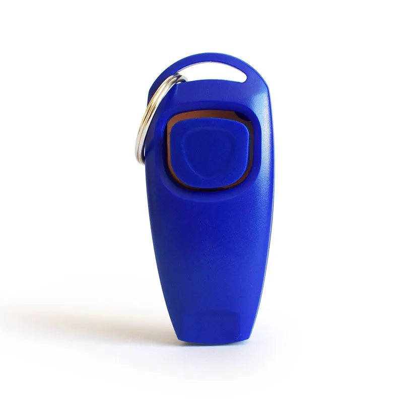 2-in-1 Dog Training Clicker & Whistle Portable Pet Obedience Trainer Click Puppy Sound Key Chain Training Aid Tools Pet Supplies