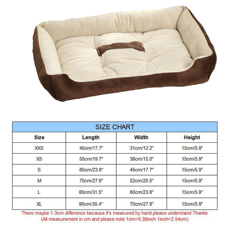 6 Size Soft Fleece Cushion Dog Bed Australiandogbrokers.com.au