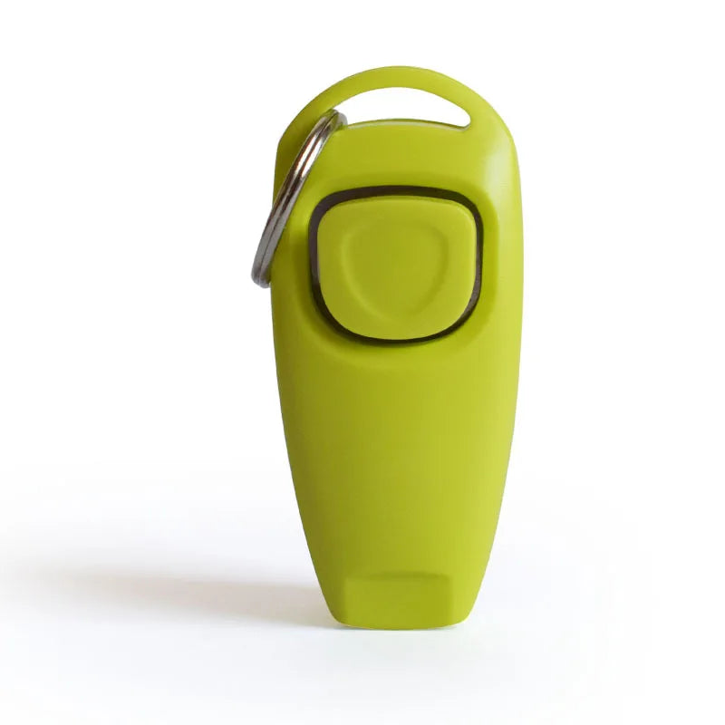 2-in-1 Dog Training Clicker & Whistle Portable Pet Obedience Trainer Click Puppy Sound Key Chain Training Aid Tools Pet Supplies