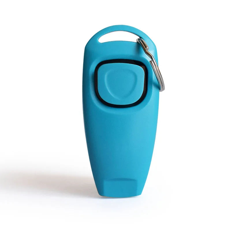 2-in-1 Dog Training Clicker & Whistle Portable Pet Obedience Trainer Click Puppy Sound Key Chain Training Aid Tools Pet Supplies