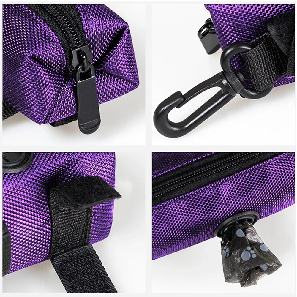 Portable Dog Poop Waste Bag Holder Pouch Pet Puppy Cat Pick Up Poop Bag Dispenser Outdoor Pets Supplies Garbage Bags
