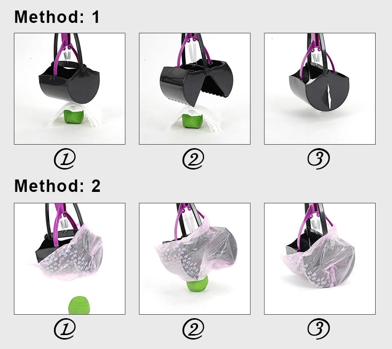 HOOPET Pet Dog Pooper Scooper Cat Waste Long Handle Cleaner Pick Up