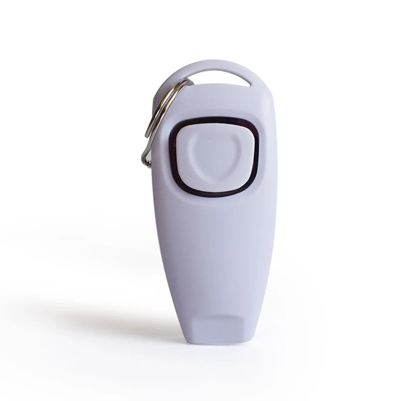 2-in-1 Dog Training Clicker & Whistle Portable Pet Obedience Trainer Click Puppy Sound Key Chain Training Aid Tools Pet Supplies