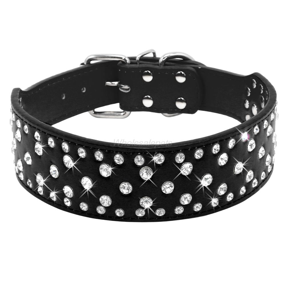 Spiked Leather Dog Collar Australiandogbrokers.com.au