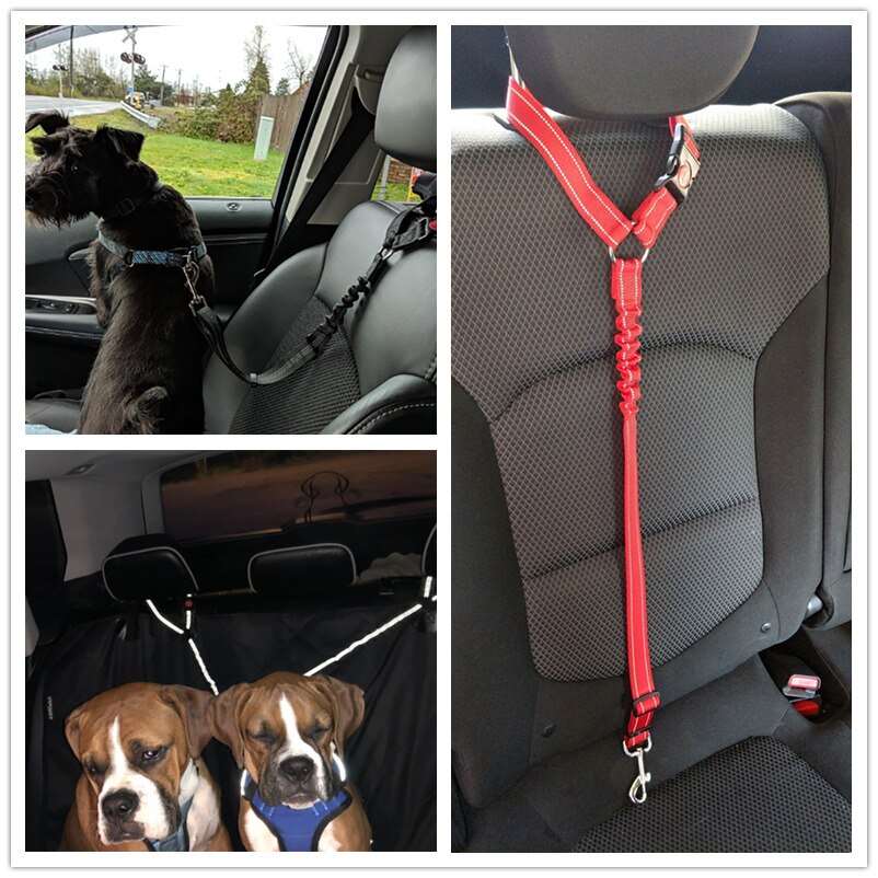 Benepaw Adjustable Reflective Dog Seat Belt Australiandogbrokers.com.au