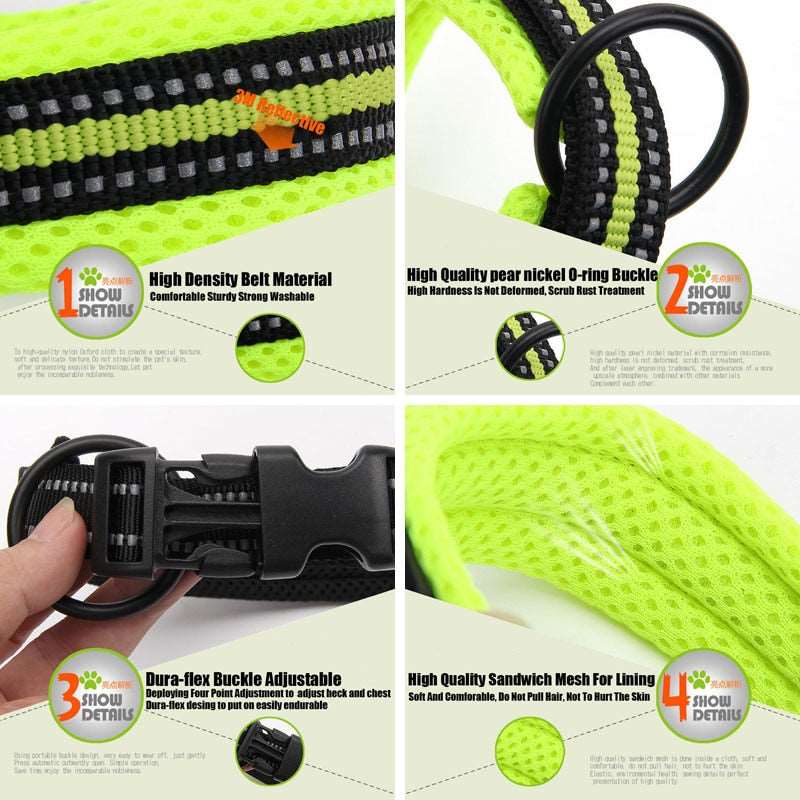Soft Padded Mesh Dog Collar Australiandogbrokers.com.au