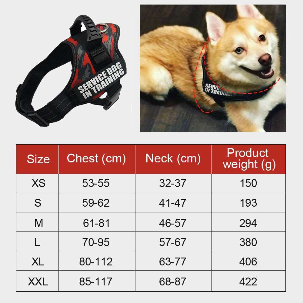 Dog harness Nylon reflective vest Australiandogbrokers.com.au