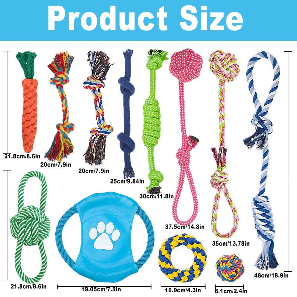 12Pcs Large Dog Toy Sets Australiandogbrokers.com.au