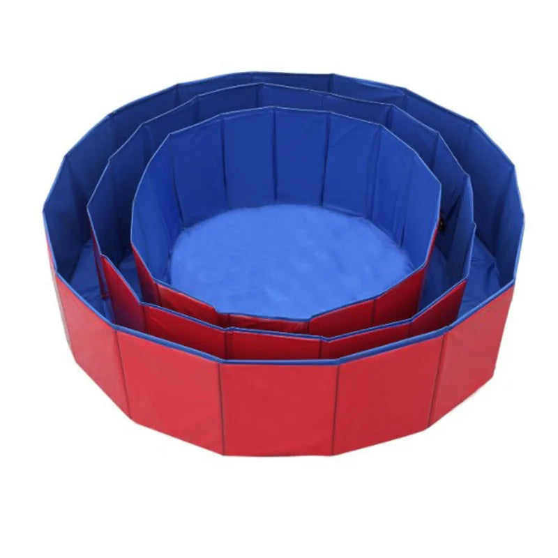 Dog Swimming Bath Pet Foldable Bathtub Large pool Collapsible Bathtub Pool Kids Cool pet Accessories Out Cooling