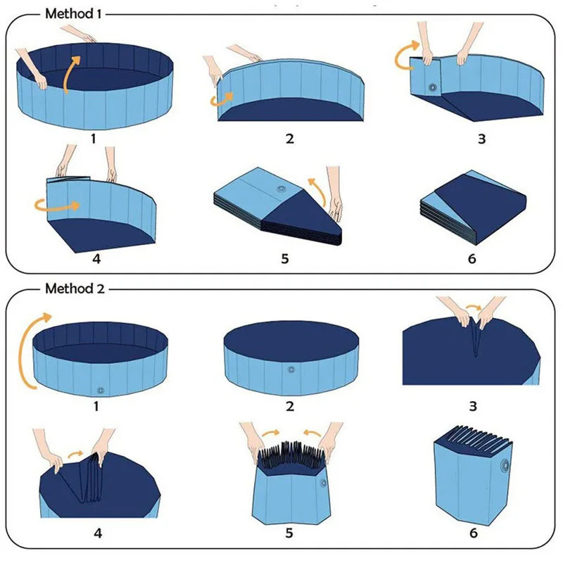 Dog Swimming Bath Pet Foldable Bathtub Large pool Collapsible Bathtub Pool Kids Cool pet Accessories Out Cooling
