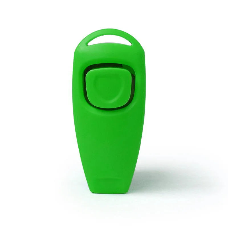 2-in-1 Dog Training Clicker & Whistle Portable Pet Obedience Trainer Click Puppy Sound Key Chain Training Aid Tools Pet Supplies