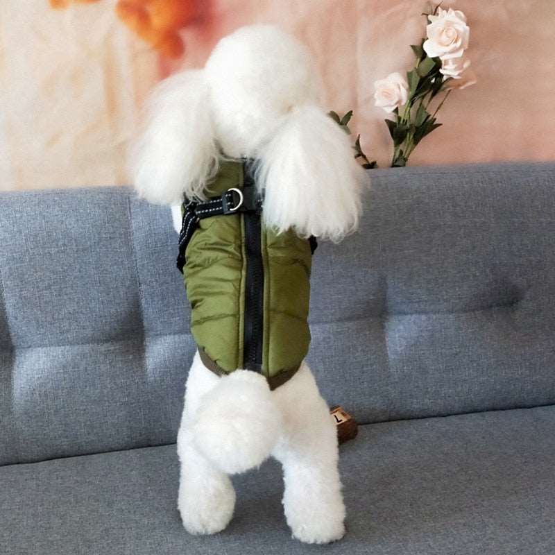 Dog Jacket with Built in Harness Australiandogbrokers.com.au