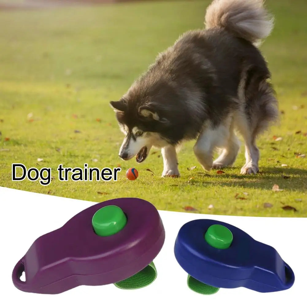 Dog Training Clicker with Elastic Band Pet Cat Dogs Click Trainer Control Dog Deterrent Trainer Clicker Behavioral Training Tool