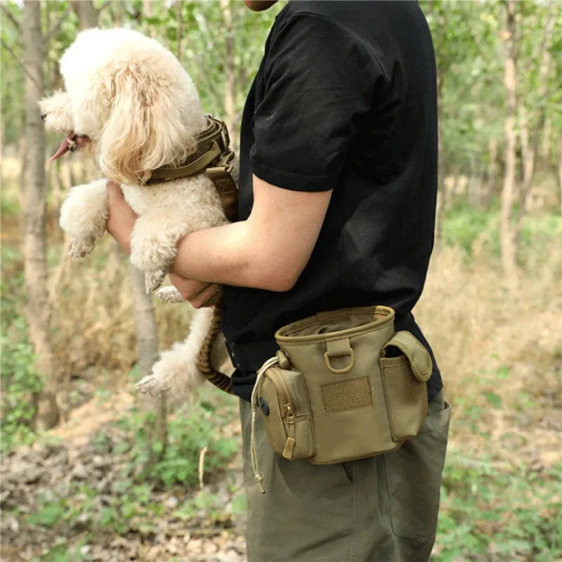 Portable Dog Treat Bag Outdoor Dog Treat Pouch For Training Feeding Bag Large Capacity Pet Trainer Waist Bag Dog Supplies