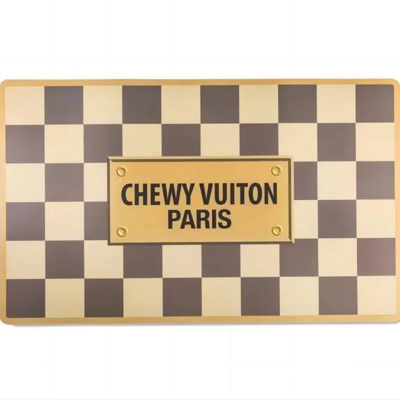 Chewy Vuiton Bowls and Mats