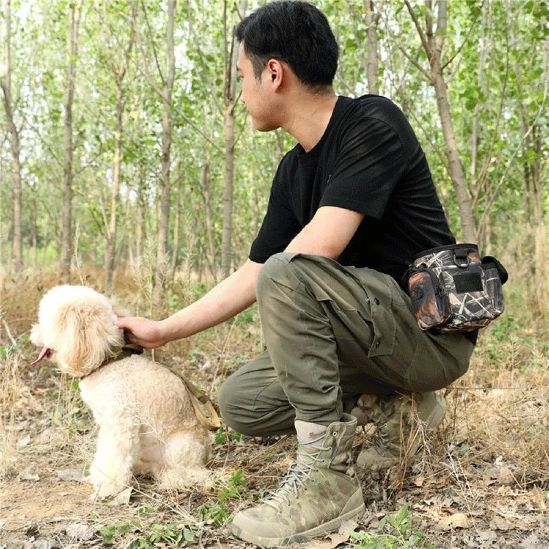 Portable Dog Treat Bag Outdoor Dog Treat Pouch For Training Feeding Bag Large Capacity Pet Trainer Waist Bag Dog Supplies