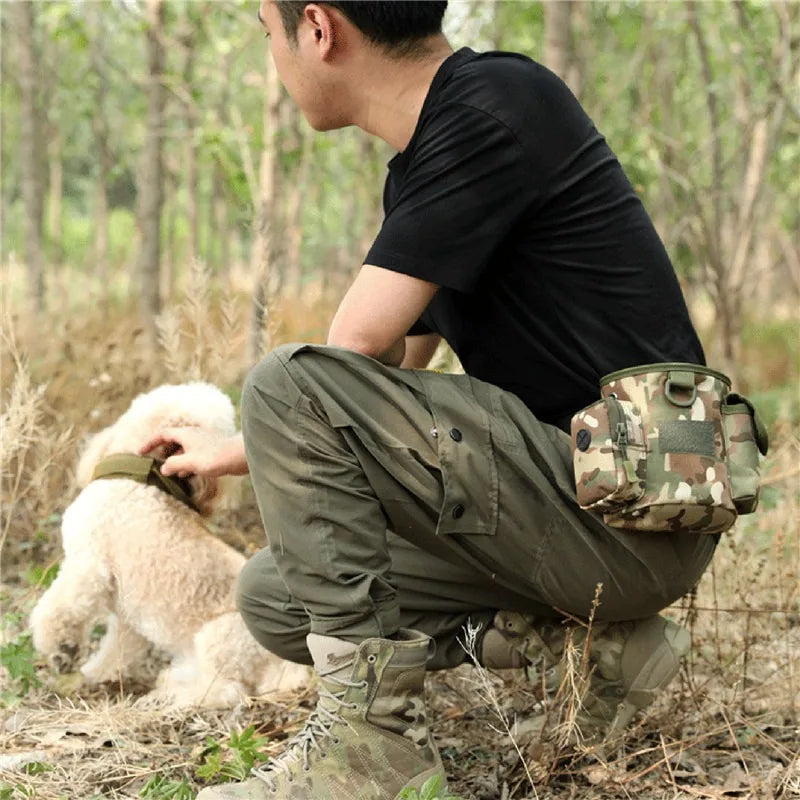 Portable Dog Treat Bag Outdoor Dog Treat Pouch For Training Feeding Bag Large Capacity Pet Trainer Waist Bag Dog Supplies