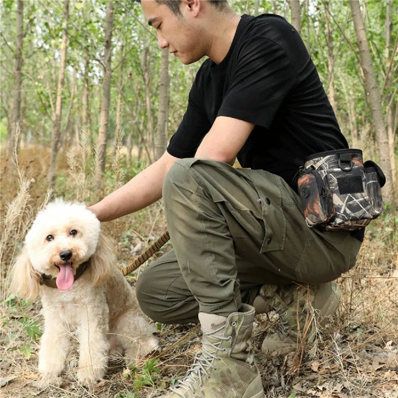 Portable Dog Treat Bag Outdoor Dog Treat Pouch For Training Feeding Bag Large Capacity Pet Trainer Waist Bag Dog Supplies