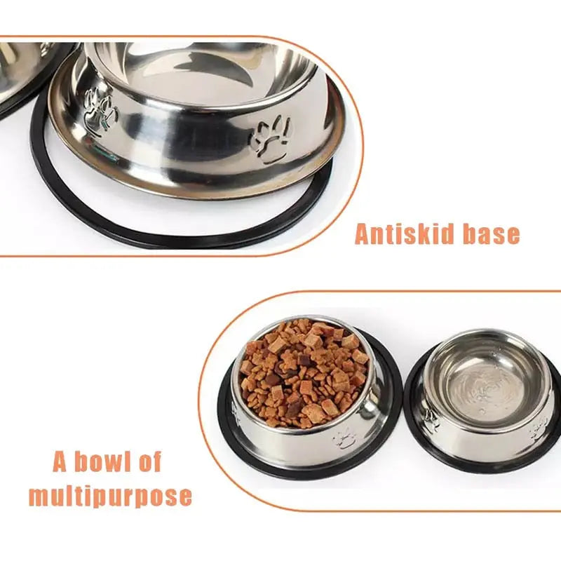 6 Size Stainless Steel Dog Bowl Australiandogbrokers.com.au