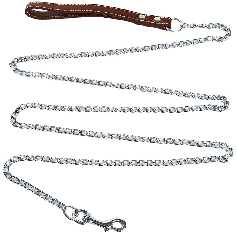 Bite Proof Heavy Duty Chain Dog Leash Australiandogbrokers.com.au