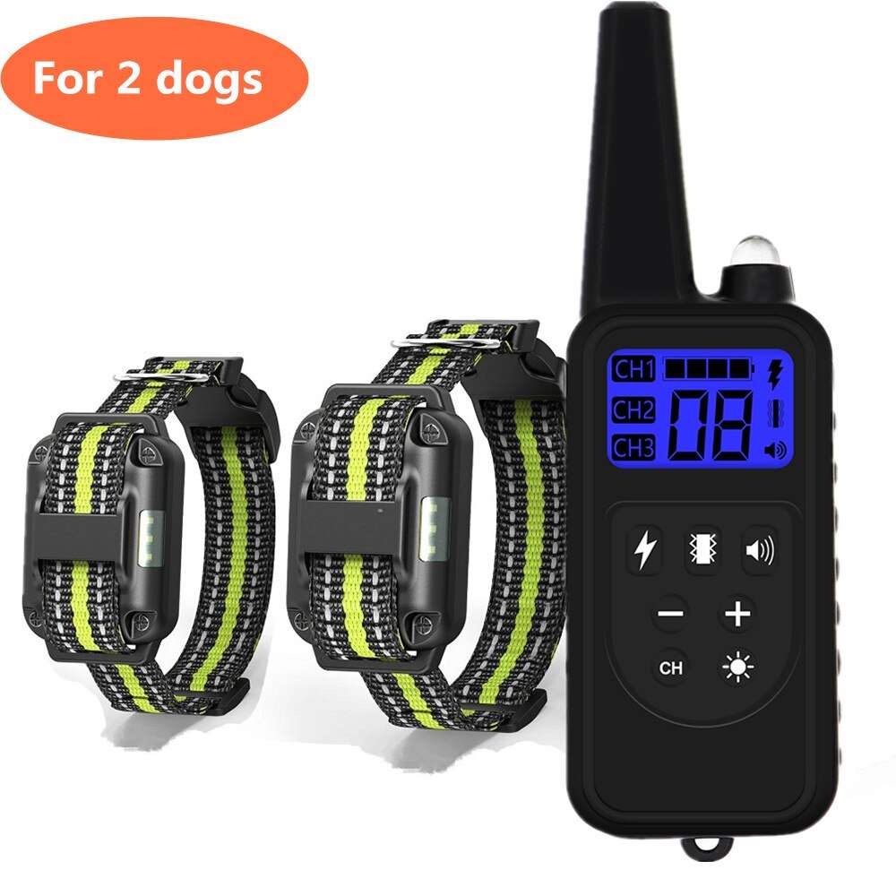 Rechargeable Electronic Dog Training Collar 800m Australiandogbrokers.com.au