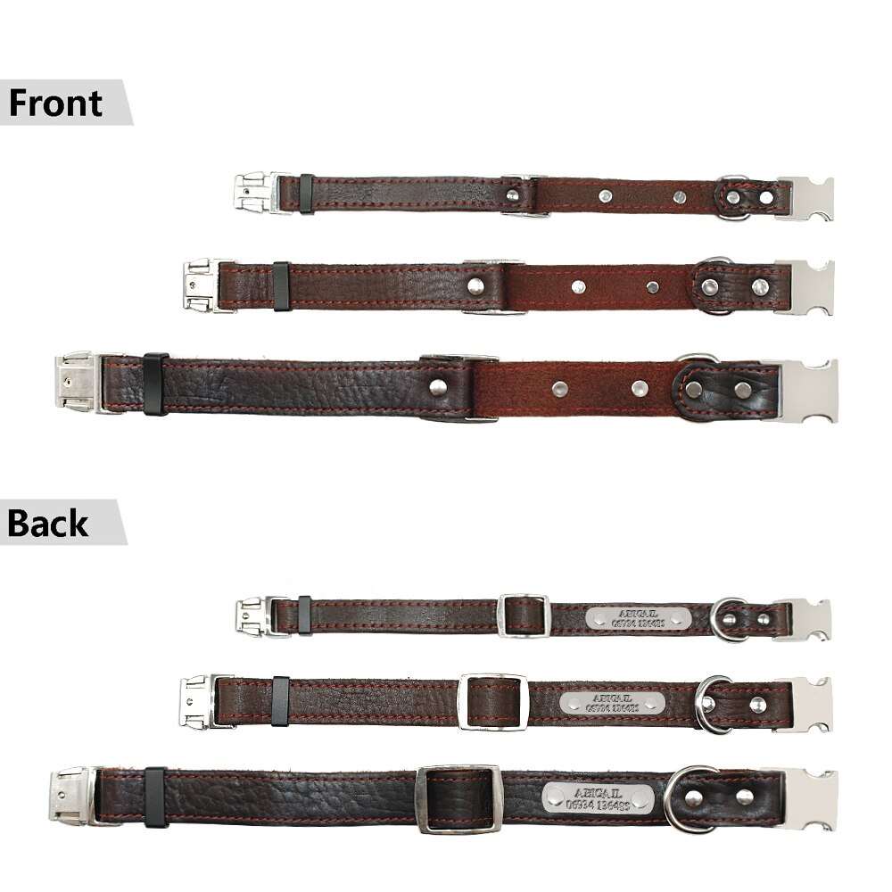 Customized Dog Collars Genuine Leather Australiandogbrokers.com.au