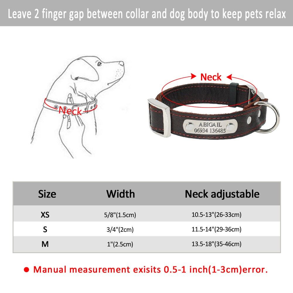 Customized Dog Collars Genuine Leather Australiandogbrokers.com.au