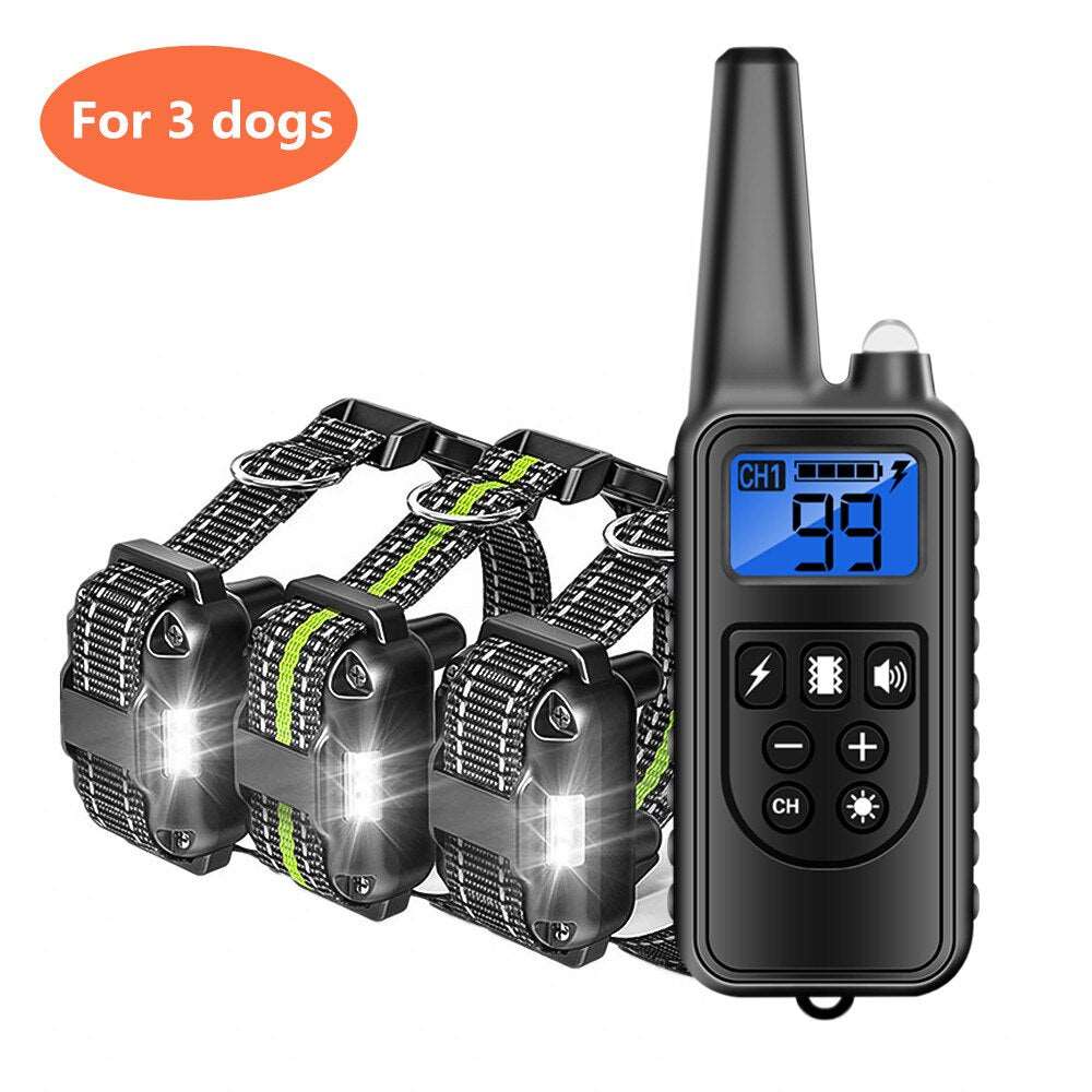 Rechargeable Electronic Dog Training Collar 800m Australiandogbrokers.com.au