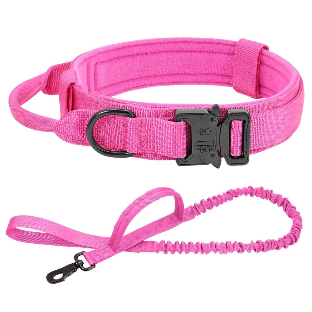 Military Tactical Dog Collar & Bungee Leash Set Australiandogbrokers.com.au