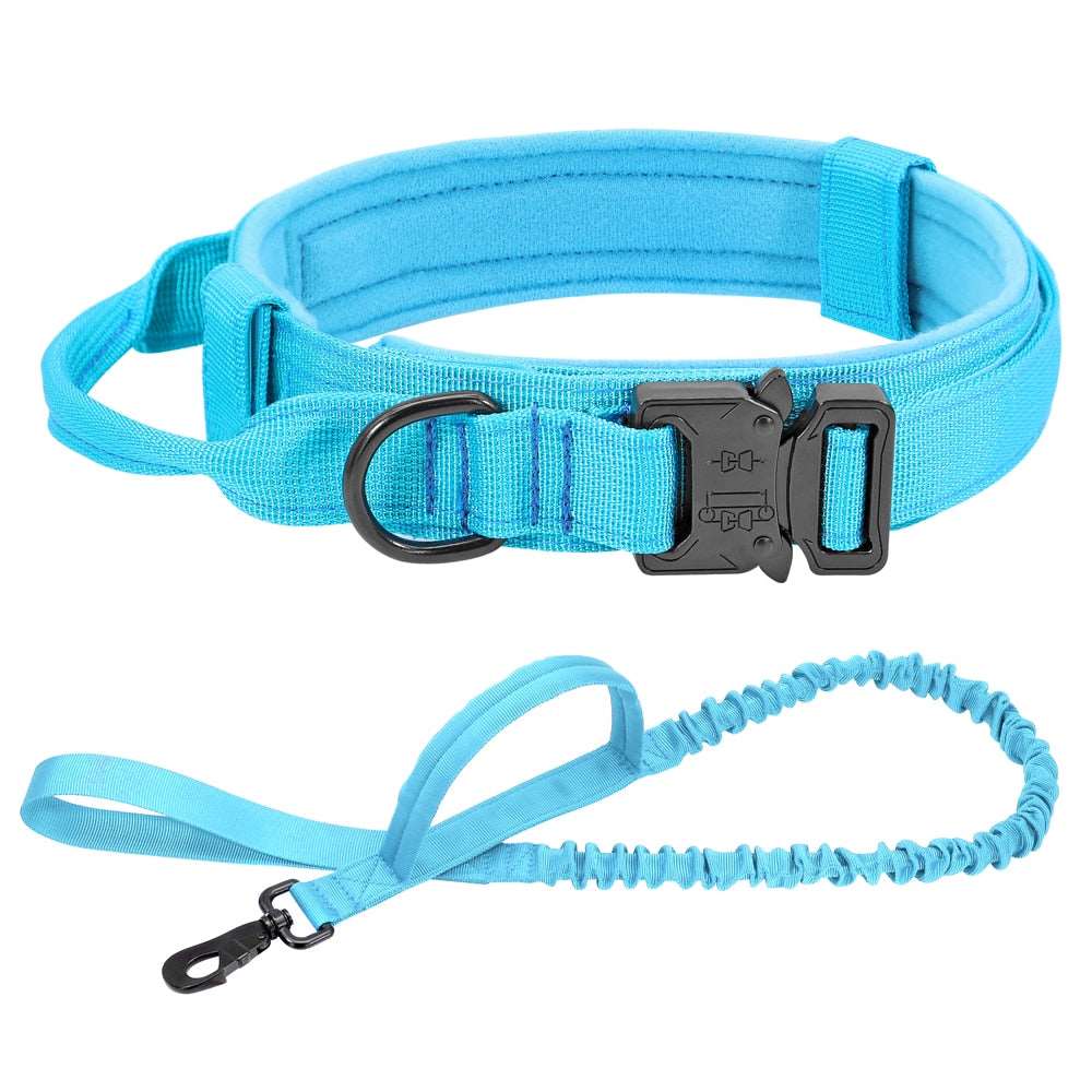 Military Tactical Dog Collar & Bungee Leash Set Australiandogbrokers.com.au