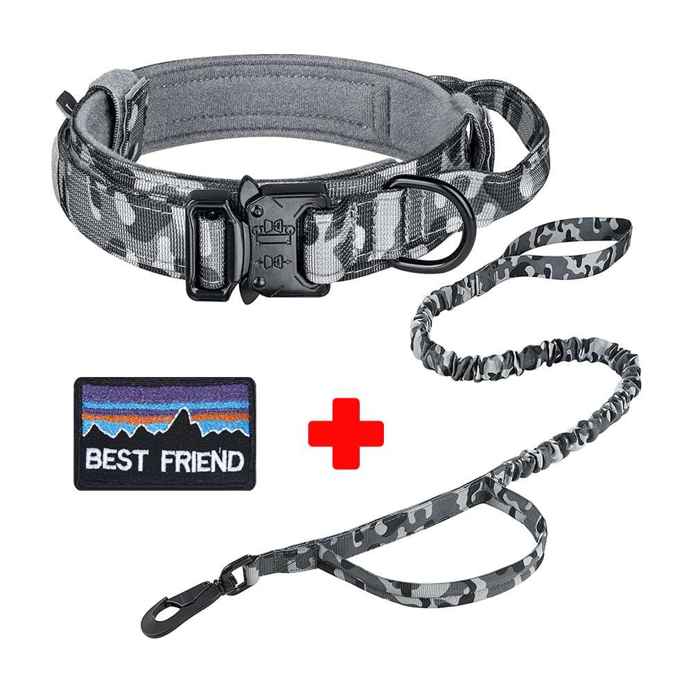 Dog Collar and Leash Set Tactical Style Australiandogbrokers.com.au