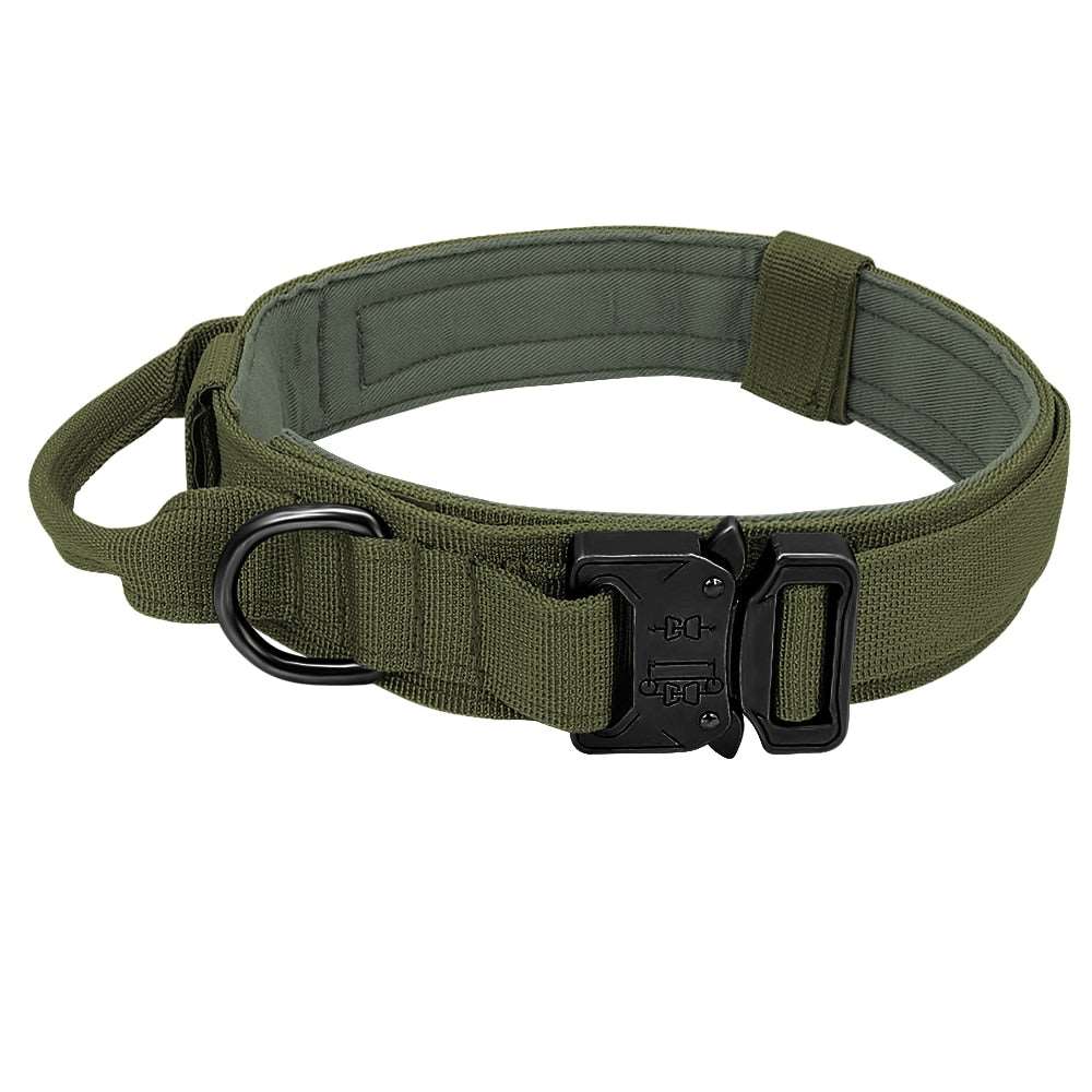 Military Tactical Dog Collar & Bungee Leash Set Australiandogbrokers.com.au