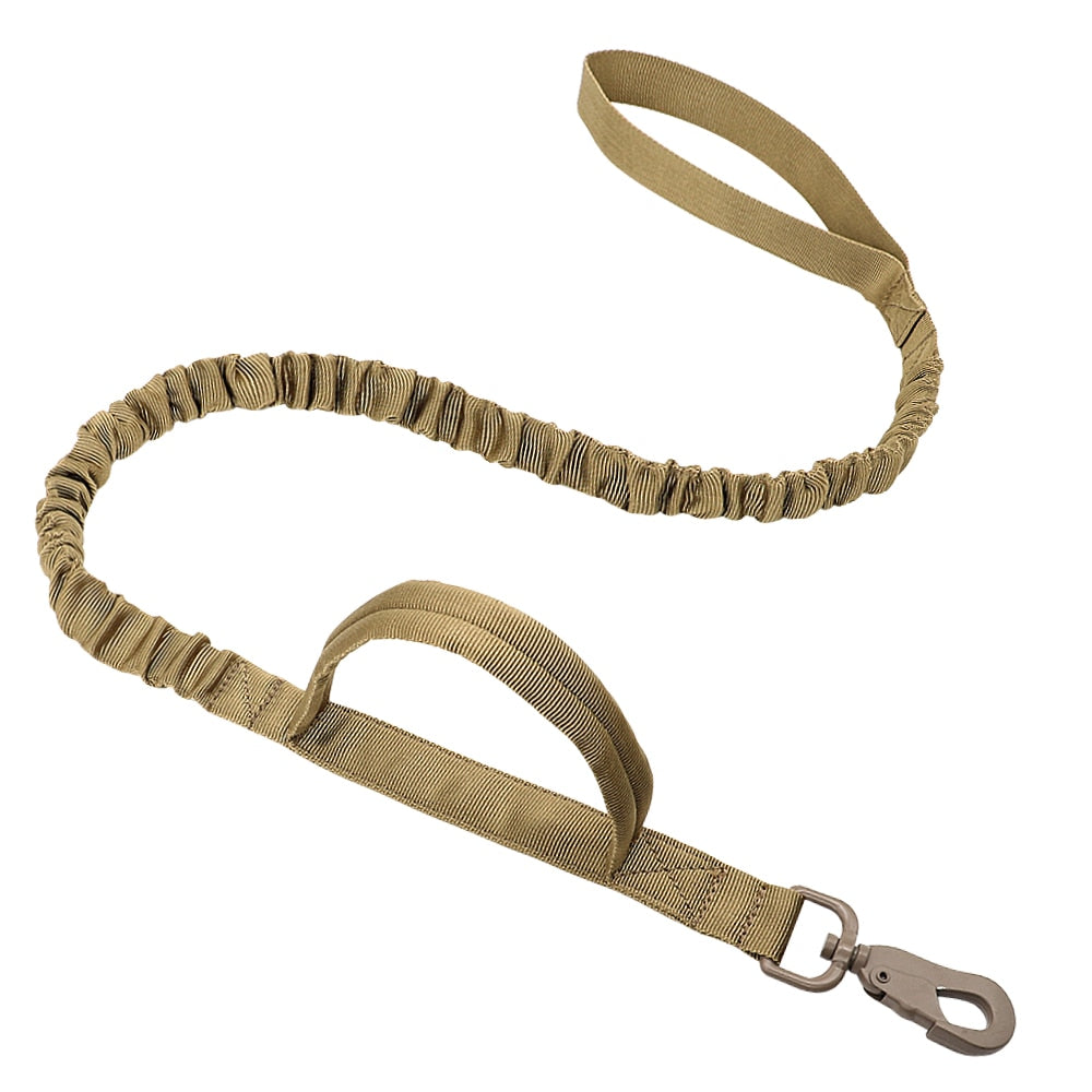 Military Tactical Dog Collar & Bungee Leash Set Australiandogbrokers.com.au