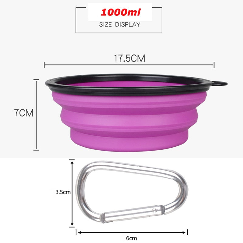 1000ml Large Collapsible Dog Bowl Australiandogbrokers.com.au