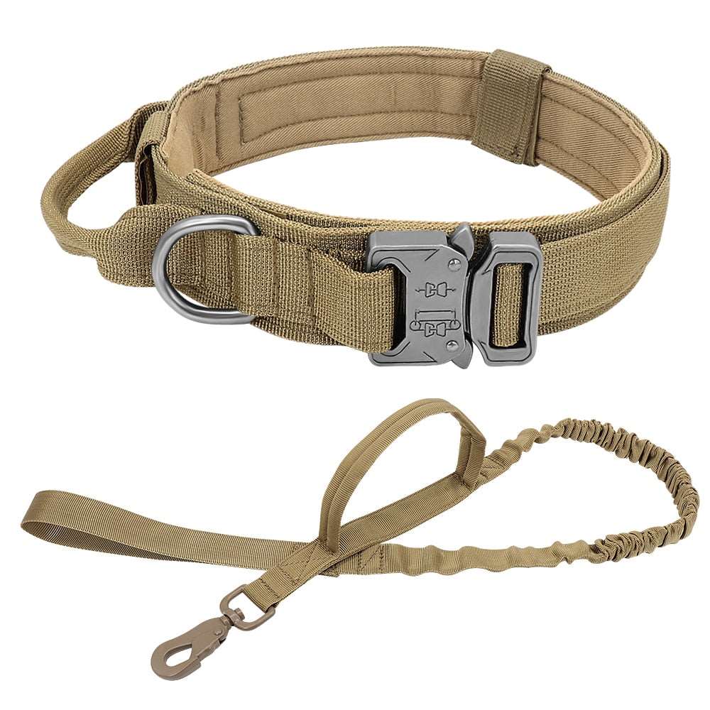 Dog Collar and Leash Set Tactical Style Australiandogbrokers.com.au