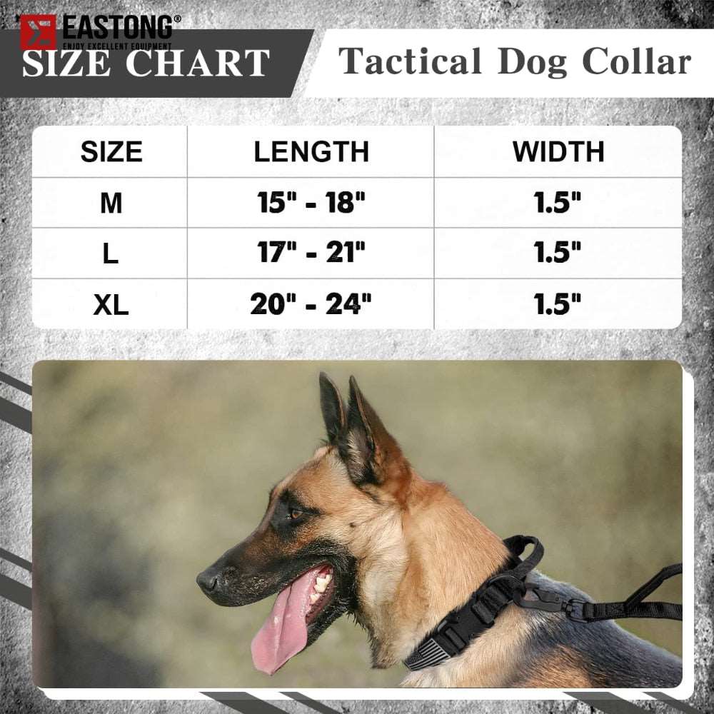 Dog Collar and Leash Set Tactical Style Australiandogbrokers.com.au