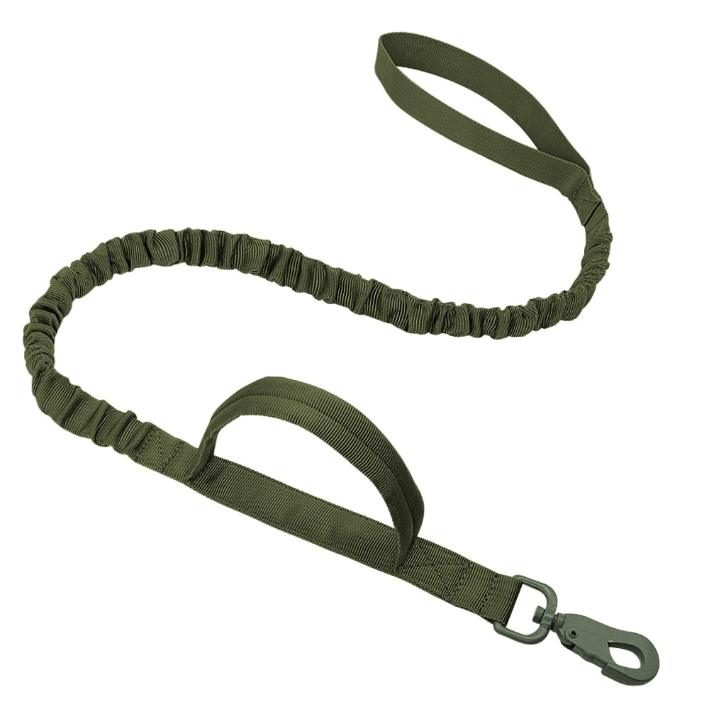 Military Tactical Dog Collar & Bungee Leash Set Australiandogbrokers.com.au