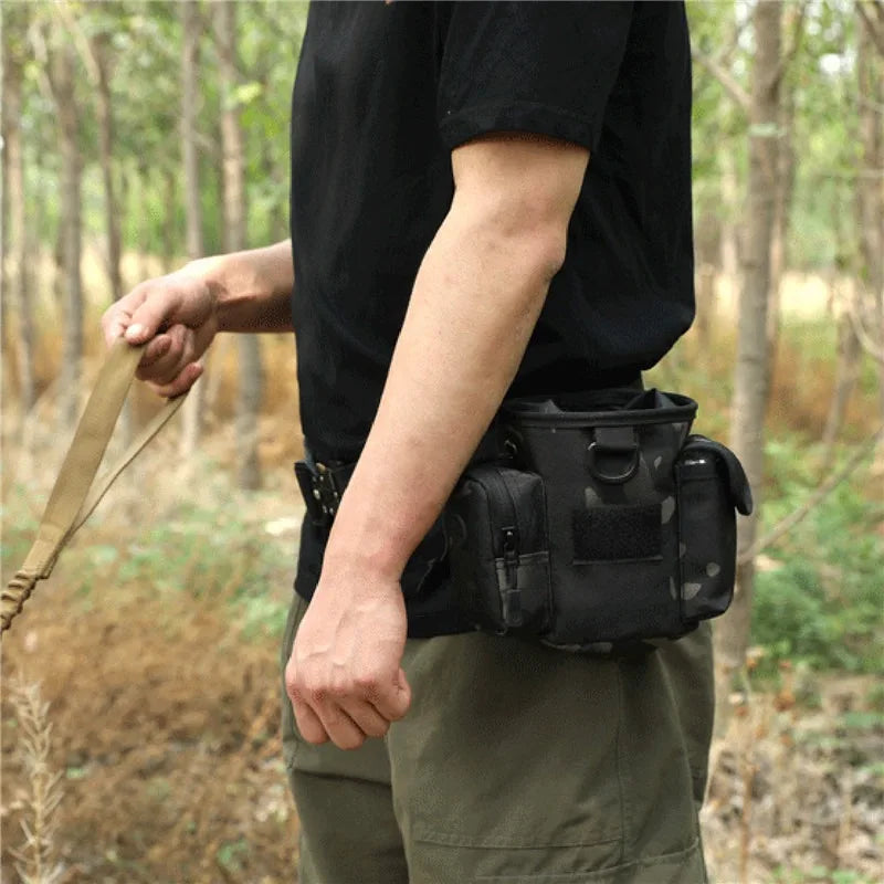 Portable Dog Treat Bag Outdoor Dog Treat Pouch For Training Feeding Bag Large Capacity Pet Trainer Waist Bag Dog Supplies