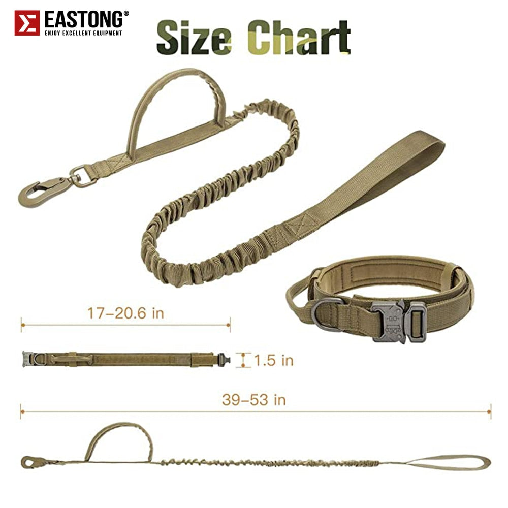 Dog Collar and Leash Set Tactical Style Australiandogbrokers.com.au