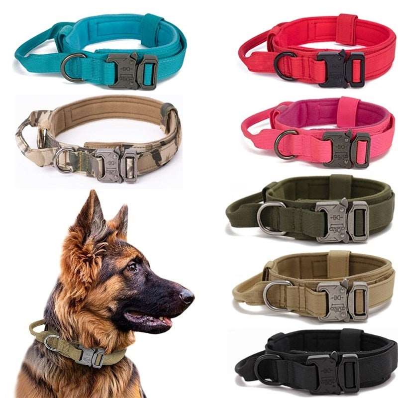 Tactical Dog Collar & Leash Australiandogbrokers.com.au