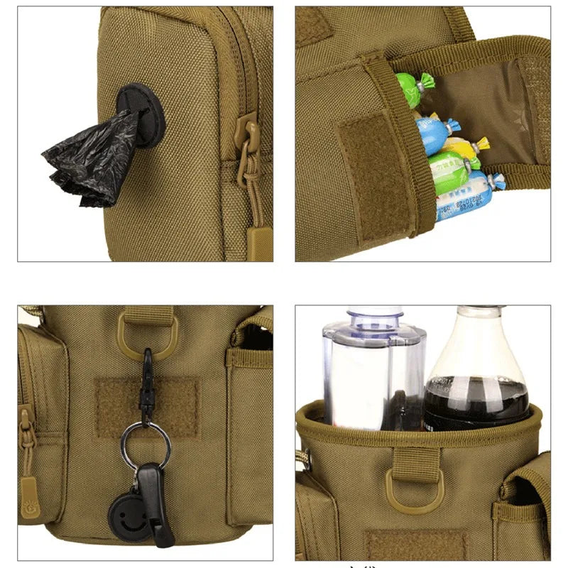 Portable Dog Treat Bag Outdoor Dog Treat Pouch For Training Feeding Bag Large Capacity Pet Trainer Waist Bag Dog Supplies