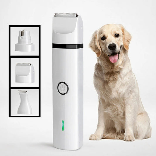 USB Rechargeable Cordless Low Noise Portable Pet Hair Trimmer_0