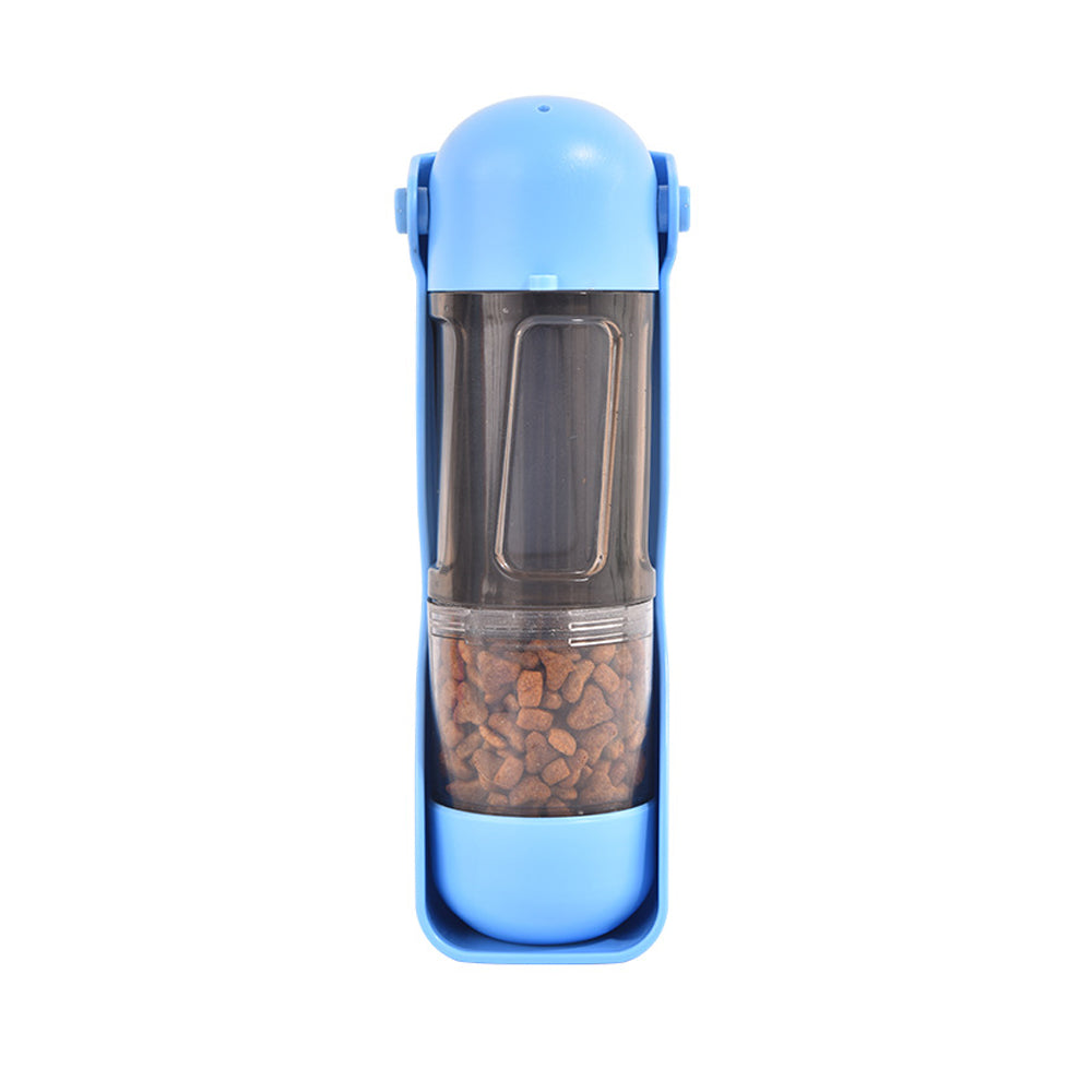 Portable Pet Water Treat Feeder with Poop Bag and Scooper_0